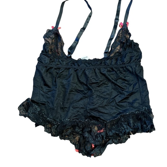 Vintage Andrea Kristoff for Escante Black Negligee Top - Picture 4 of 6